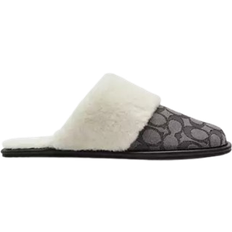 Coach Women Slippers Coach Zena Slipper - Smoke/Coal/Black