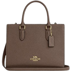 Coach Maggie Small Tote Bag - Pebbled Leather/Gold/Dark Stone