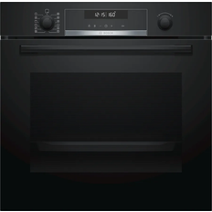 60 cm - Pyrolytic - Self Cleaning Ovens Bosch HBA578BB0 Black