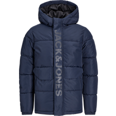 Poches Vestes Jack & Jones Doudoune Garçon Junior Bleu Marine