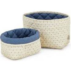 Quilted Storage Basket Capri 2-pack