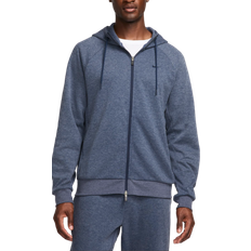 Protección UV Ropa de abrigo Nike Primary Fleece Men's Dri-FIT UV Full-Zip Performance Hoodie - Heather/Obsidian