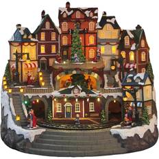 Christmas Village Buildings Multicolour Julpynt 35cm
