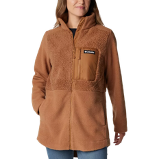 Outerwear Columbia Women's Lodge Sherpa Full Zip Fleece - Camel Brown