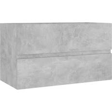 VidaXL Vanity Units vidaXL Sink Cabinet Concrete Grey 80 x 38.5 x 45 cm