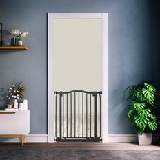 Pets Archie & Oscar Curved Top Dog Gate 170cm 179cm Matt Black