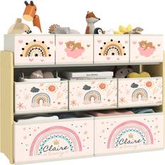 Latitude Run Toy Organiser with Bins 70cm H X 93cm W X 30cm D