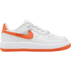 Nike Force 1 Low EasyOn PSV - White/White/Safety Orange