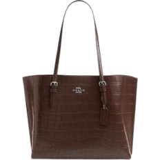 Coach Mollie Tote Bag - Novelty Leather/Silver/Maple