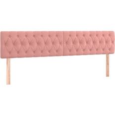 200 cm - Pink Kontinentalsenge vidaXL med LED-lys 200x200 cm Kontinentalseng