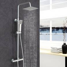 Cheap Shower Systems Belfry Bathroom Thurton Thermostatic Shower Chrome