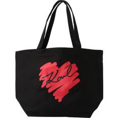 Karl Lagerfeld K/Hearts Tote Bag - Black