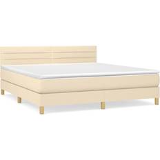 vidaXL Boxspring Met Matras Stof 180x200 cm