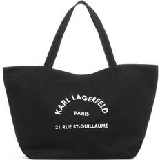 Karl Lagerfeld Tasker Karl Lagerfeld Rue St-Guillaume Shopper - Sort/Hvid