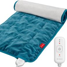 Comfytemp weighted heating pad for back & cramps, 2.2lb electric neck shoulde. Blue 2.98 Pounds