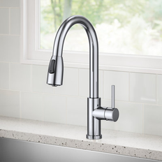 Faucets Kraus Coda 2-Function Kitchen Faucet Chrome Gray