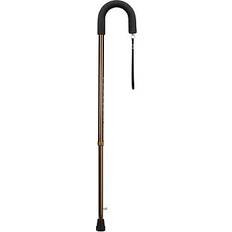 Best Crutches & Canes DMI bronze aluminum round handle cane 30 to 39" height Brown