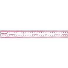 Transparent Rulers Westcott Metric Ruler 30 cm Transparent