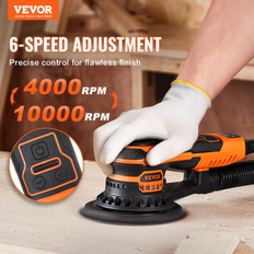 VEVOR Random Orbital Sander 5 Inch 10000PRM 6 Speed