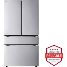 Fridge Freezers LG Counter-Depth MAX 26 CuFt French Door Refrigerator Stainless Steel