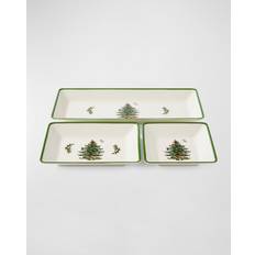 Spode Plateaux de Service Spode Christmas Tree Traditional Nesting Tray Set Présentoir à gâteau 3pcs