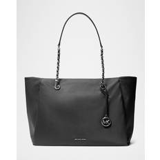Sølv Tote Bag & Shopper tasker Michael Kors Georgia Taske Dame - Sort