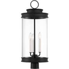 Black Lamp Posts Savoy House Englewood 3-Light Outdoor Lantern 10.5 In W X 26.0 In H X 10.5 In Lamp Post