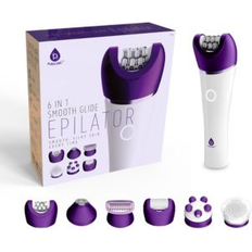 Epilators Pursonic 6-in-1 Smooth Glide Epilator Open white