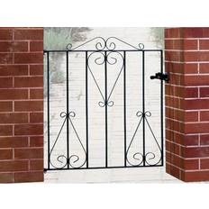 Suez Scroll Metal Garden Gate 84cm W x 91cm H