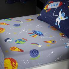 Lost In Space Fitted Sheet Grey Toddler