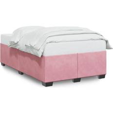 120cm Sängramar på rea vidaXL Rosa 120x200 cm Sammet Sängram