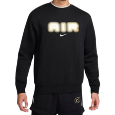 Nike Men's Air Fleece Crew-Neck Sweatshirt - Black