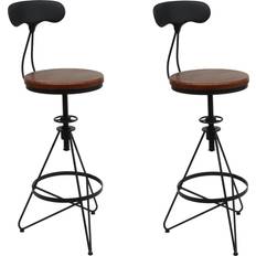 Sitzhocker MCW Barhocker N18 2er-Set Sitzhocker