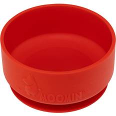 Rätt Start Mumi Silikone Skål med Sugekop Lingonberry Red