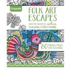 Crayola Arts & Crafts Crayola Folk Art Escapes Coloring Book 21.59 x 25.4 x 1.39 cm