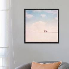 Bloomsbury Market Birds On Wires II Gallery-Wrapped Canvas 66.04cm H x 66.04cm W x 3.81cm D Framed Art