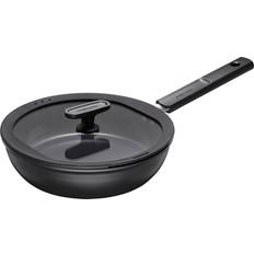 Plastic Saute Pans Fiskars Hard Face with lid 24 cm