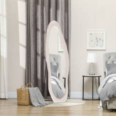 Pink Floor Mirrors Metro Lane Dayquan Manufactured Wood Wavy 160cm H X 50cm W X 4cm D Floor Mirror