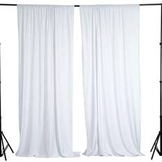 BalsaCircle White Polyester Photography Backdrop 10 ft x 10 ft