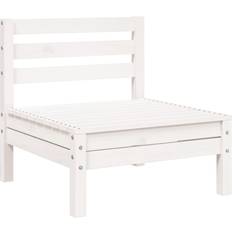 Holz Sofas vidaXL Gartensofa 3-Sitzer Weiß Massivholz Sofa