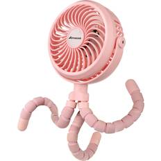 Pink Hand Muffs Amacool Battery Operated Stroller Fan Pink