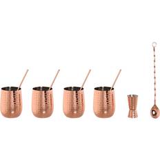 Steel Bar Sets Home ESPRIT Intense Copper Cocktail 540 ml Bar Set