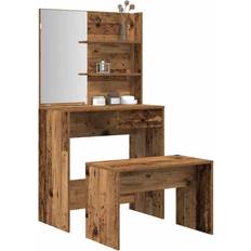 Wood Dressing Tables vidaXL Old Wood Set Dressing Table