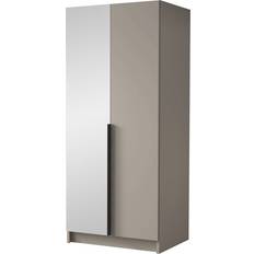 Mirjan24 Med Spegel 100 cm Kashmir/Svart Garderob 100x210cm