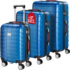 Plástico ABS Sets de maletas Monzana Exopack Azul Maletas Rigidas 40L 80L 105L