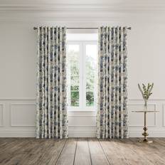 Curtains & Accessories V&A Palamore Trail Cotton Room Darkening Curtains 66cm x 72cm