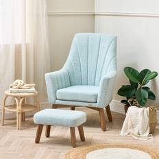 Padded Seat Rocking Chairs Tutti Bambini Jonah Luxe and Foot Stool Ocean Rocking Chair
