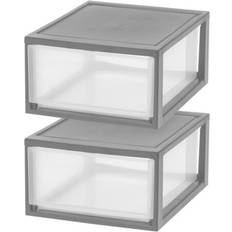 Boxes & Baskets Iris 30 qt Large Plastic Drawers 2 pcs Storage Box
