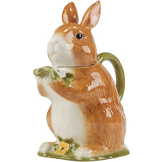 Multicolored Teapots Certified International Easter Meadow 3-D Bunny 32oz Teapot