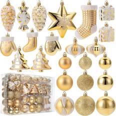 Christmas Tree Ornaments Mr. Pen Assorted Ball Ornaments Set 77 pcs Christmas Tree Ornament